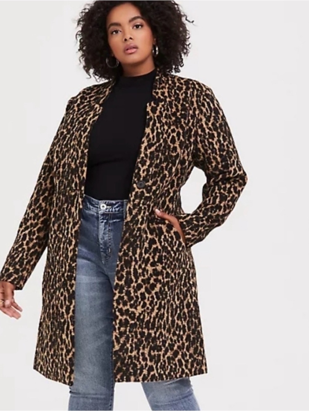 Torrid Sale Torrid Leopard Print Long Coat 🚨Not In $5 Sale🚨